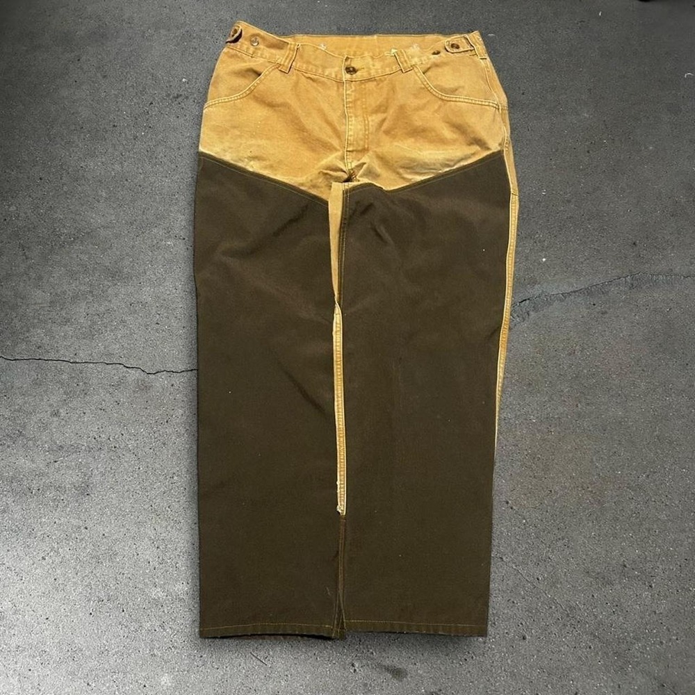 Vintage Field & Stream double knee workwear western brush pants Size 38x30